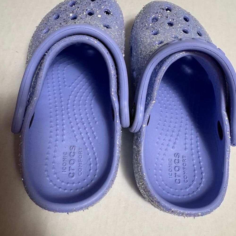 Crocs Women's Purple and Blue Clogs - Picture 4 of 7